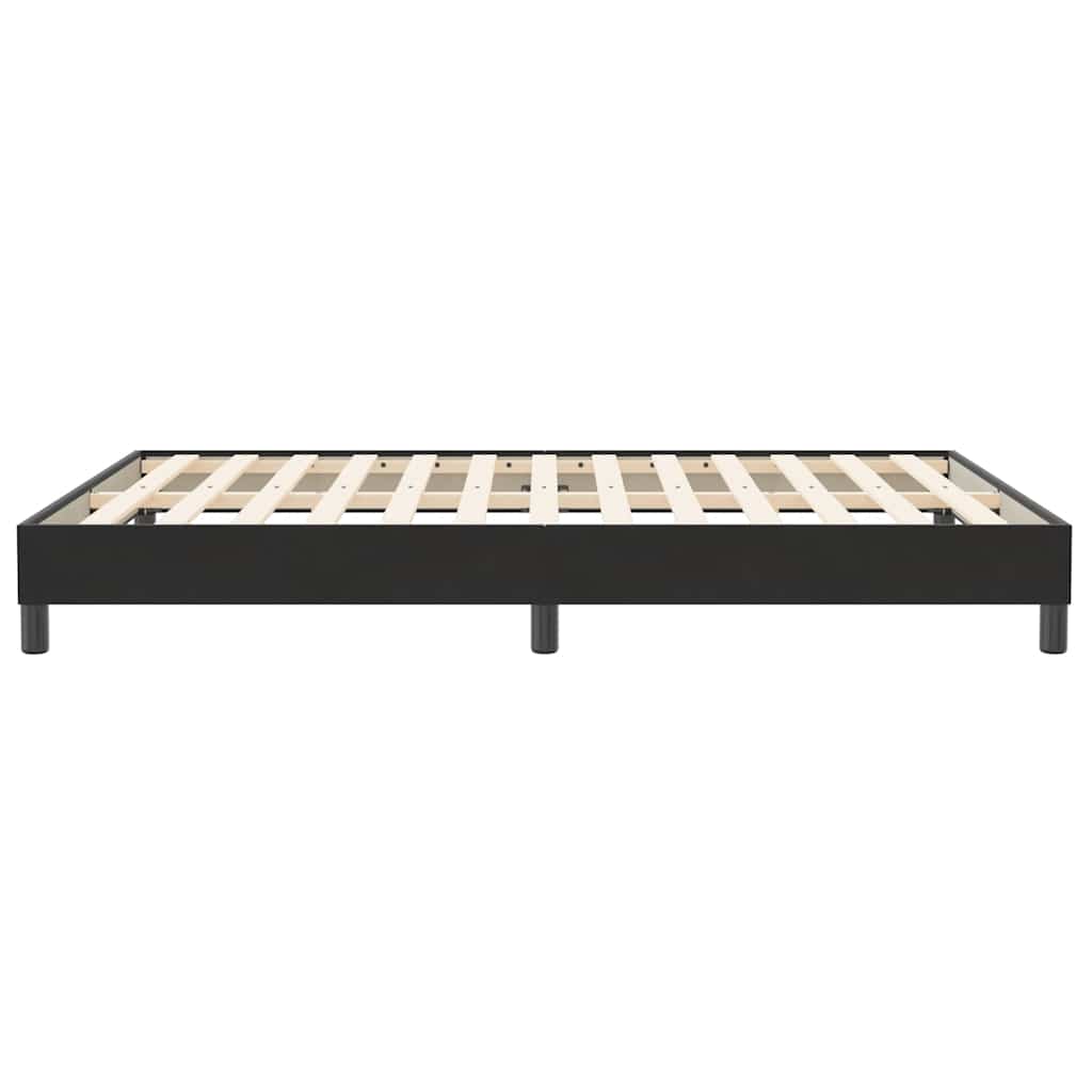 vidaXL Łóżko Box Spring bez materaca Czarne 160x210 cm Aksamit