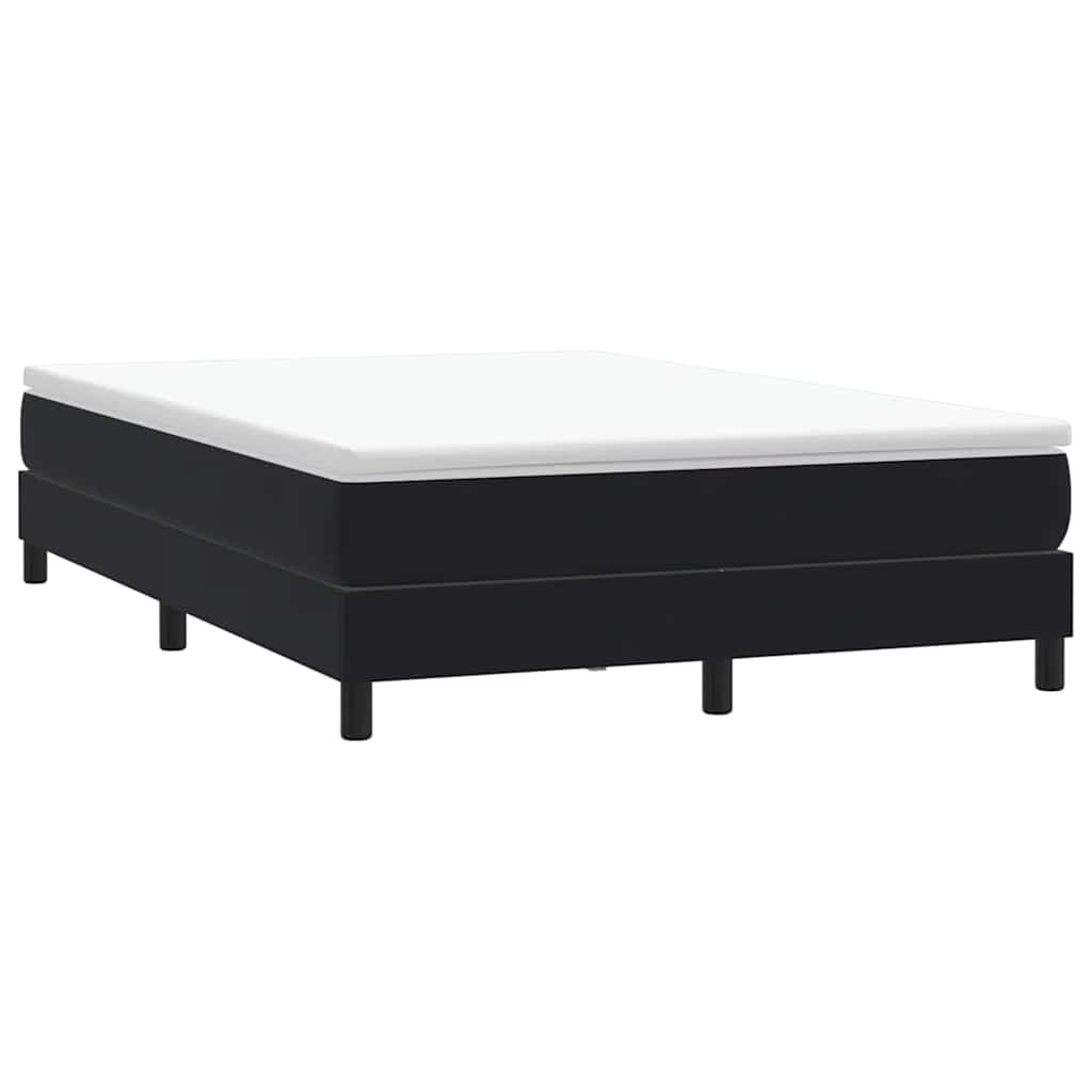 vidaXL Łóżko Box Spring bez materaca Czarne 160x210 cm Aksamit