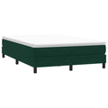vidaXL Łóżko typu Box Spring bez materaca Ciemnozielone 160x210 cm