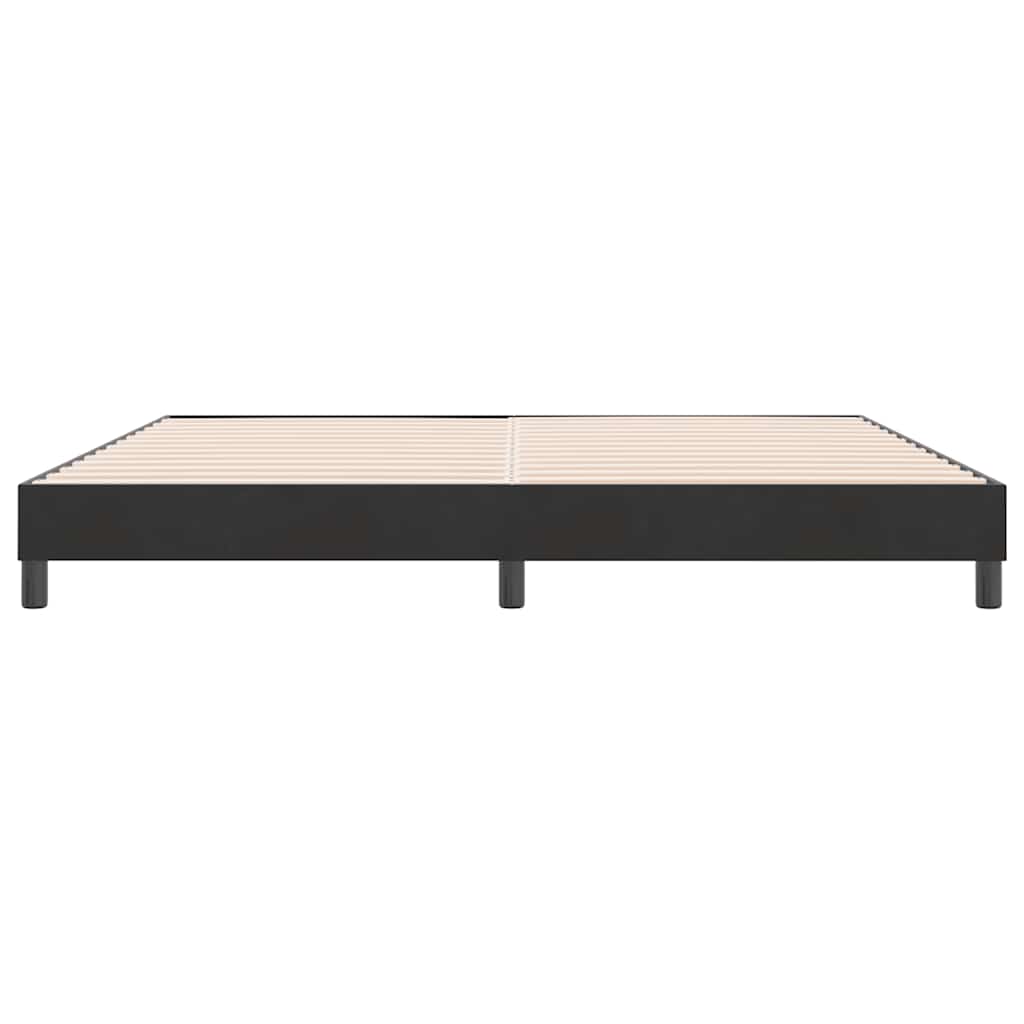 vidaXL Łóżko Box Spring bez materaca Czarne 180x210 cm Aksamit