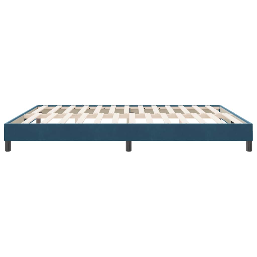 vidaXL Łóżko typu Box Spring bez materaca Ciemnoniebieskie 180x210 cm