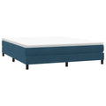 vidaXL Łóżko typu Box Spring bez materaca Ciemnoniebieskie 180x210 cm