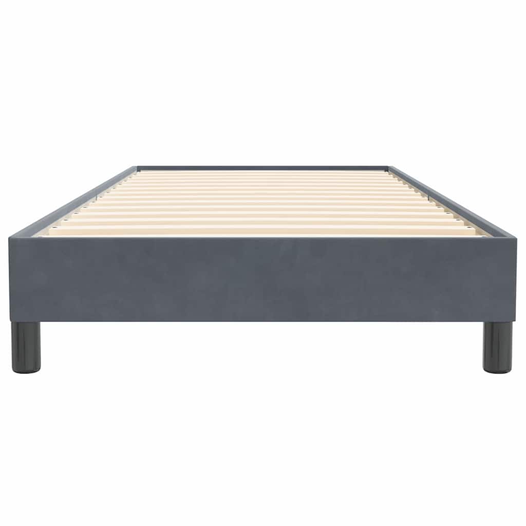 vidaXL Łóżko typu Box Spring bez materaca Ciemnoszary 80x220 cm