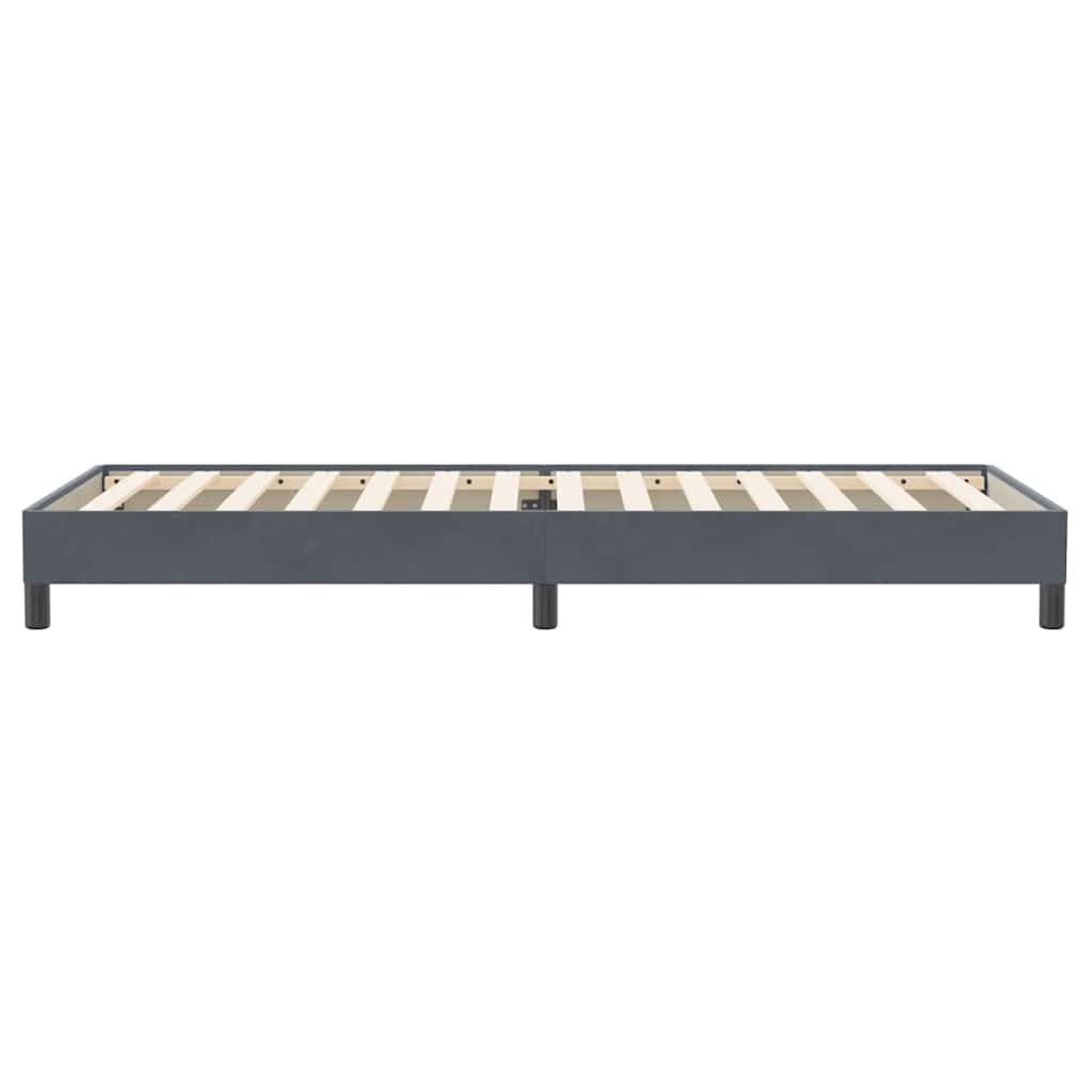 vidaXL Łóżko typu Box Spring bez materaca Ciemnoszary 80x220 cm