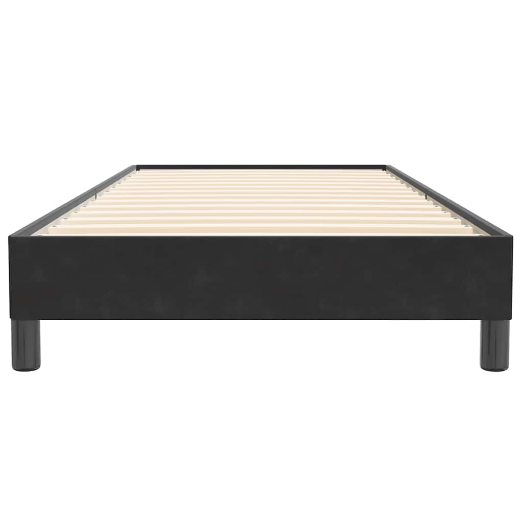 vidaXL Łóżko Box Spring bez materaca Czarne 80x220 cm Aksamit