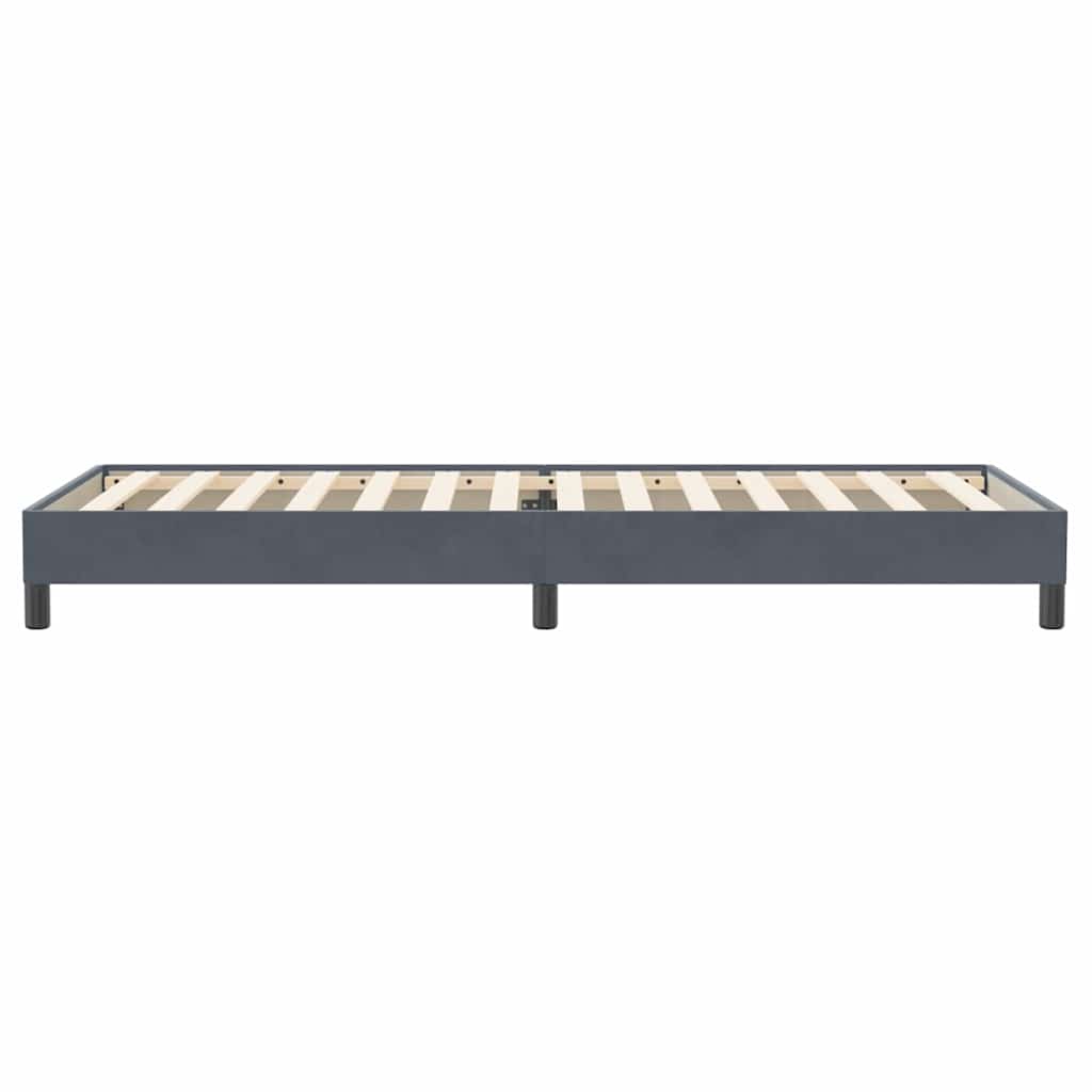 vidaXL Łóżko typu Box Spring bez materaca Ciemnoszary 90x220 cm