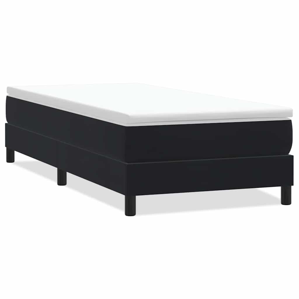 vidaXL Łóżko Box Spring bez materaca Czarne 90x220 cm Aksamit