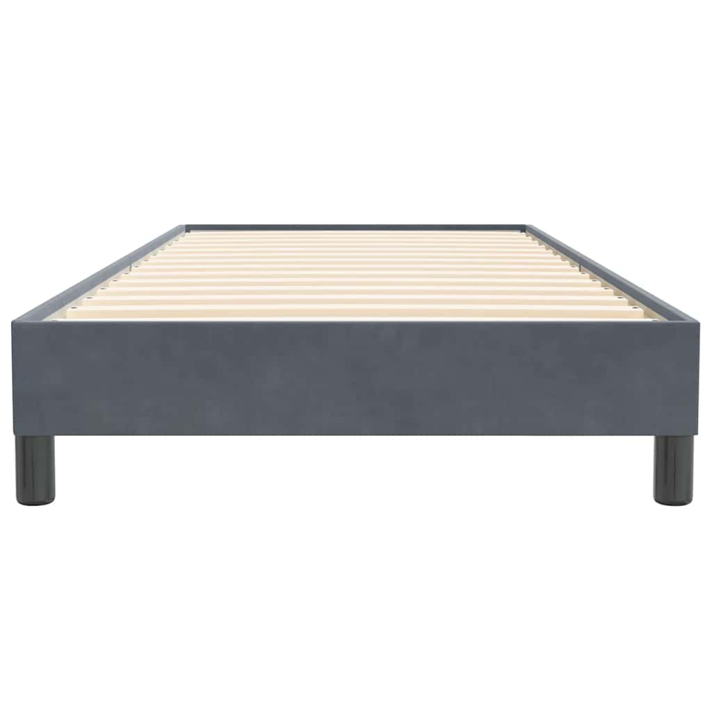vidaXL Łóżko typu Box Spring bez materaca Ciemnoszary 100x220 cm