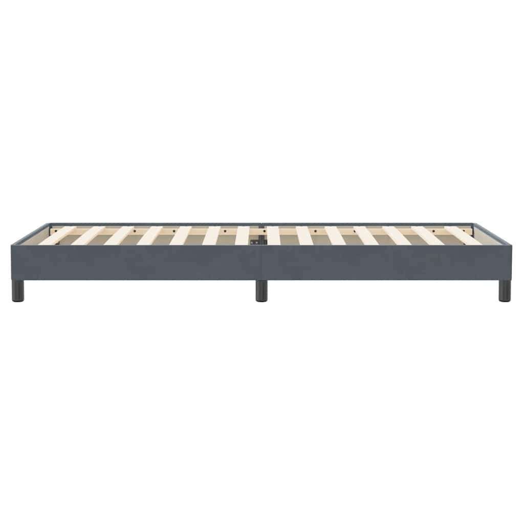 vidaXL Łóżko typu Box Spring bez materaca Ciemnoszary 100x220 cm