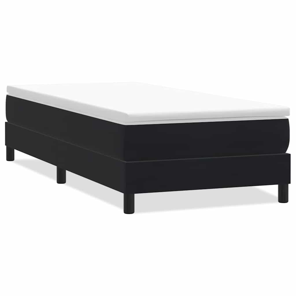 vidaXL Łóżko Box Spring bez materaca Czarne 100x220 cm Aksamit