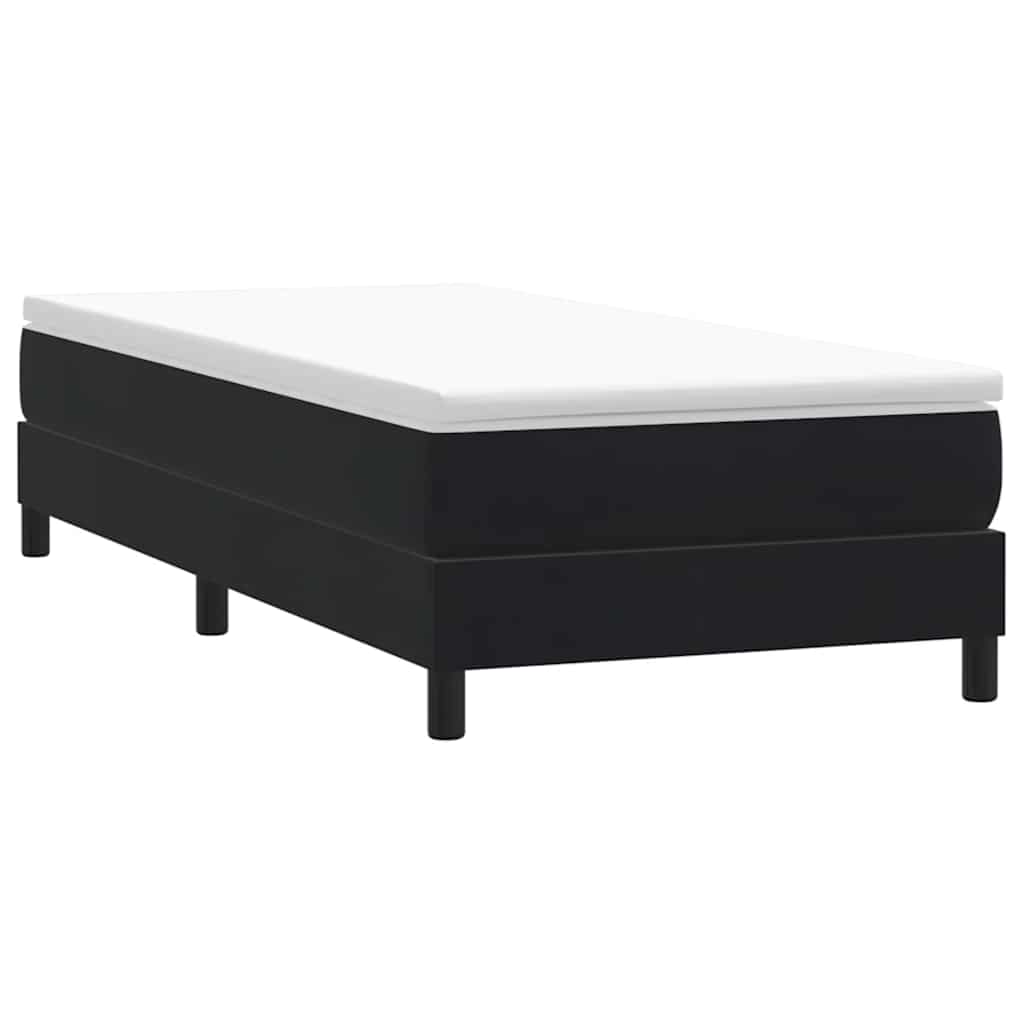 vidaXL Łóżko Box Spring bez materaca Czarne 100x220 cm Aksamit