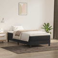 vidaXL Łóżko Box Spring bez materaca Czarne 100x220 cm Aksamit