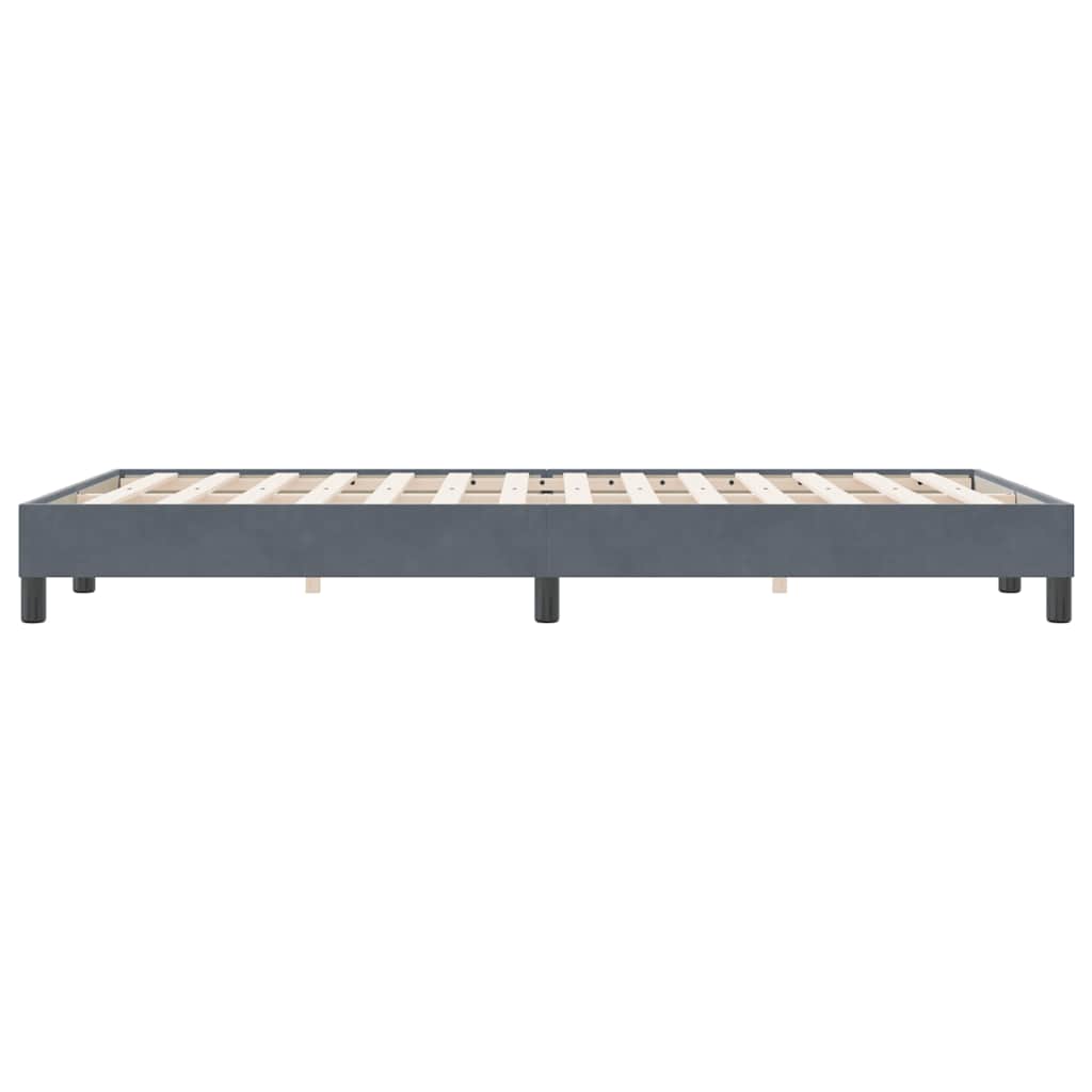 vidaXL Łóżko typu Box Spring bez materaca Ciemnoszary 120x220 cm