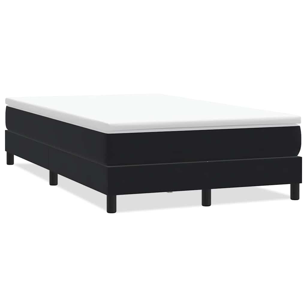 vidaXL Łóżko Box Spring bez materaca Czarne 120x220 cm Aksamit