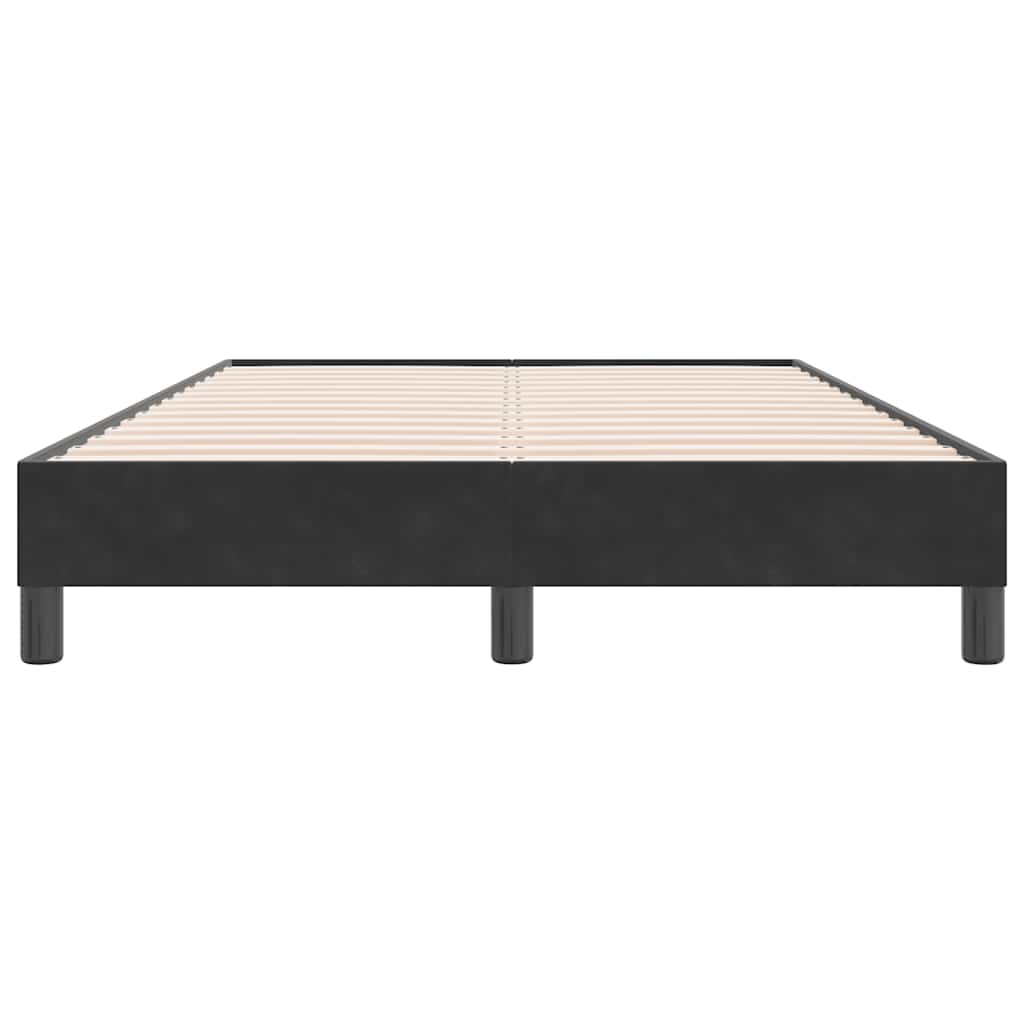 vidaXL Łóżko Box Spring bez materaca Czarne 120x220 cm Aksamit