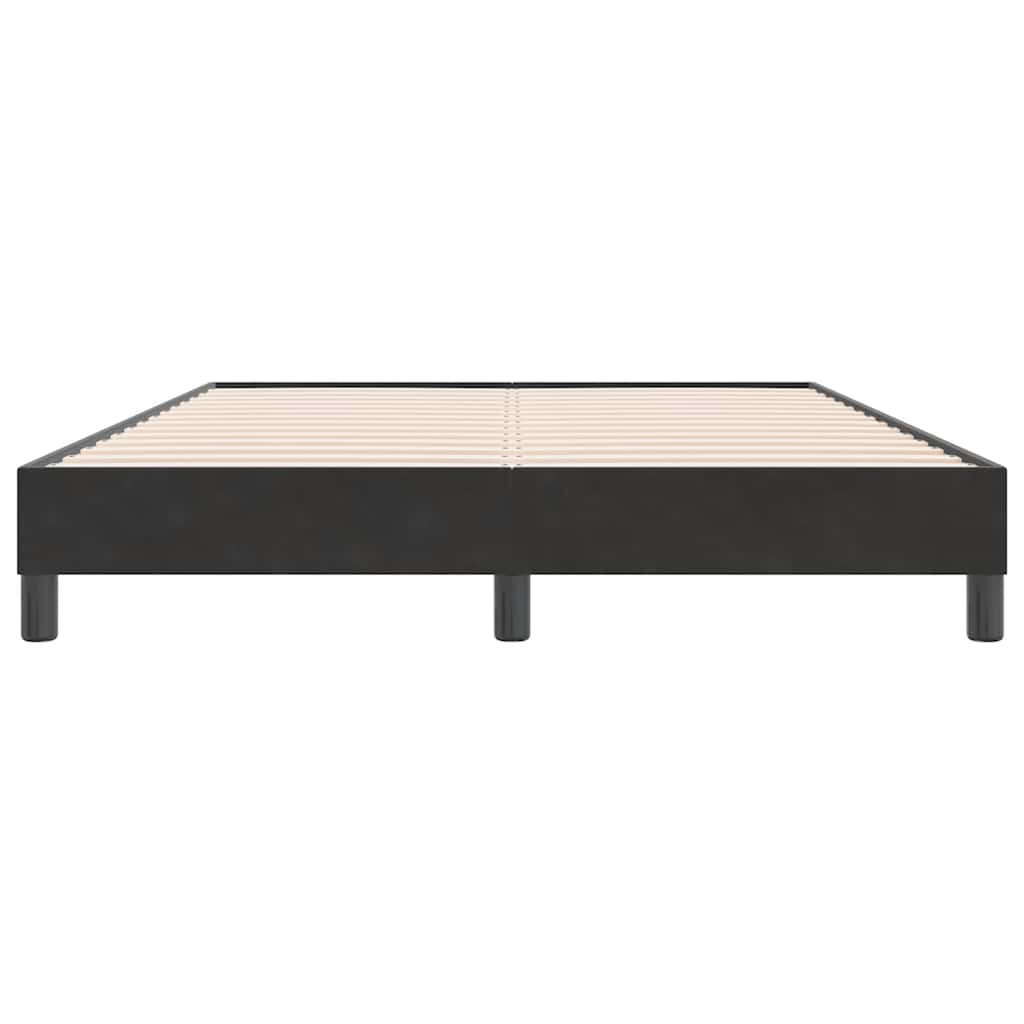 vidaXL Łóżko Box Spring bez materaca Czarne 160x220 cm Aksamit