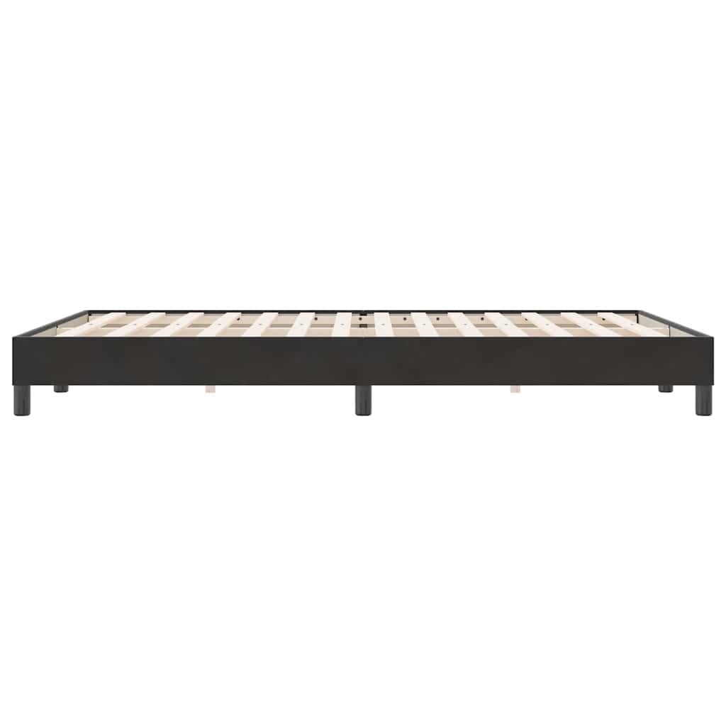 vidaXL Łóżko Box Spring bez materaca Czarne 160x220 cm Aksamit