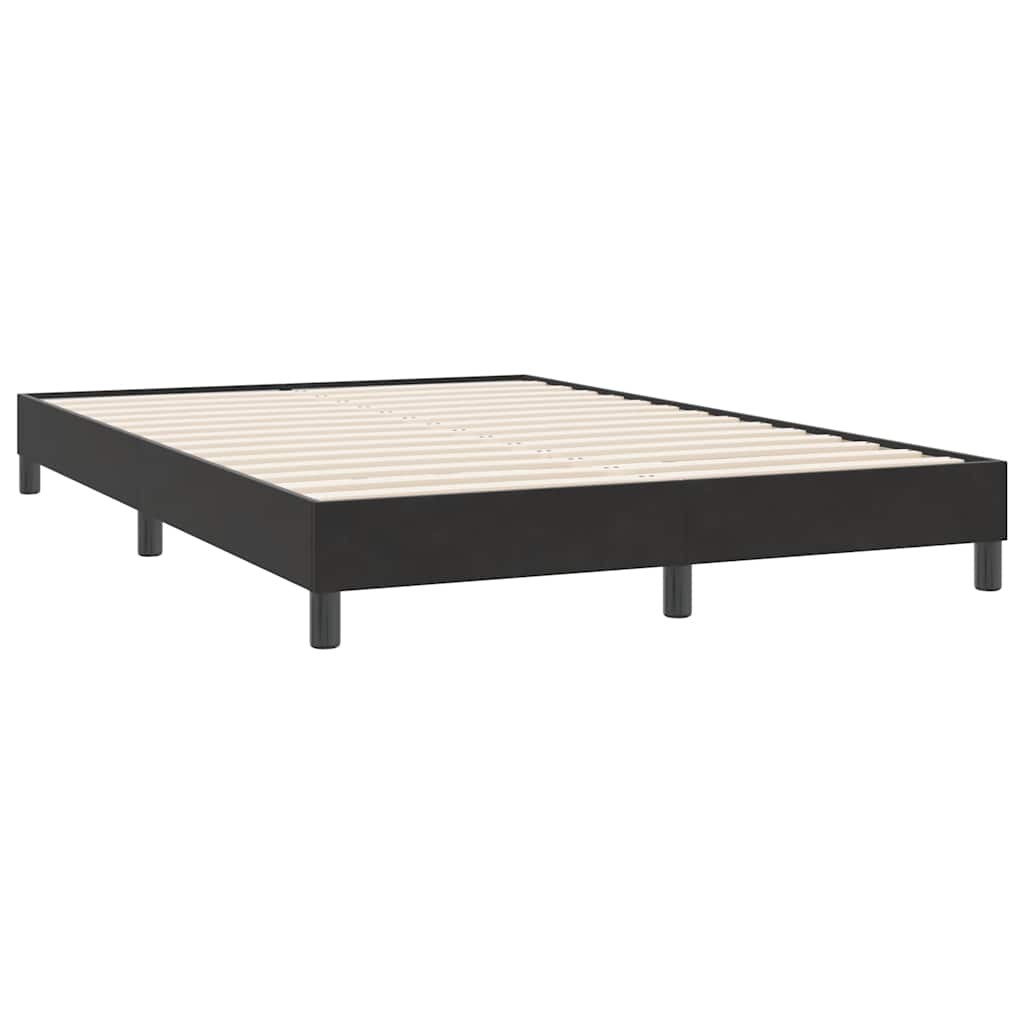 vidaXL Łóżko Box Spring bez materaca Czarne 160x220 cm Aksamit