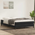 vidaXL Łóżko Box Spring bez materaca Czarne 160x220 cm Aksamit