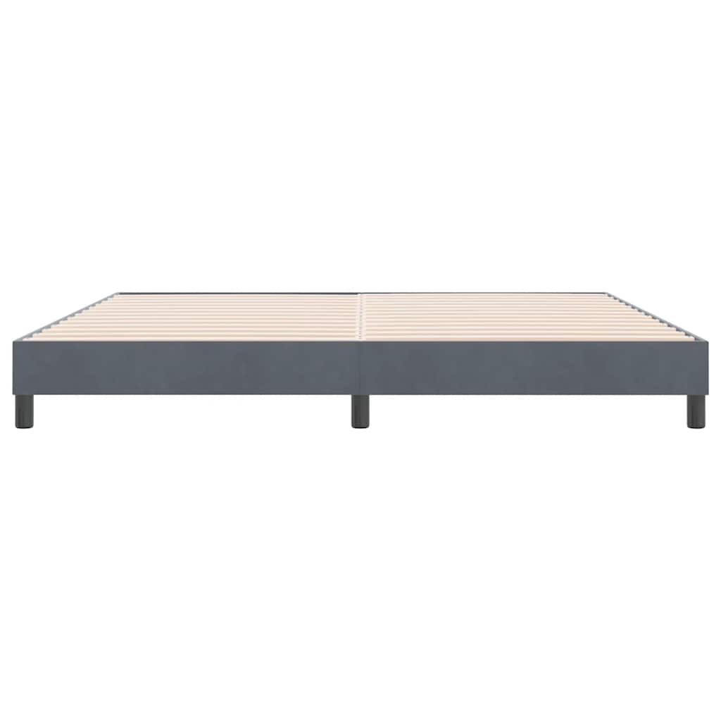 vidaXL Łóżko typu Box Spring bez materaca Ciemnoszary 180x220 cm