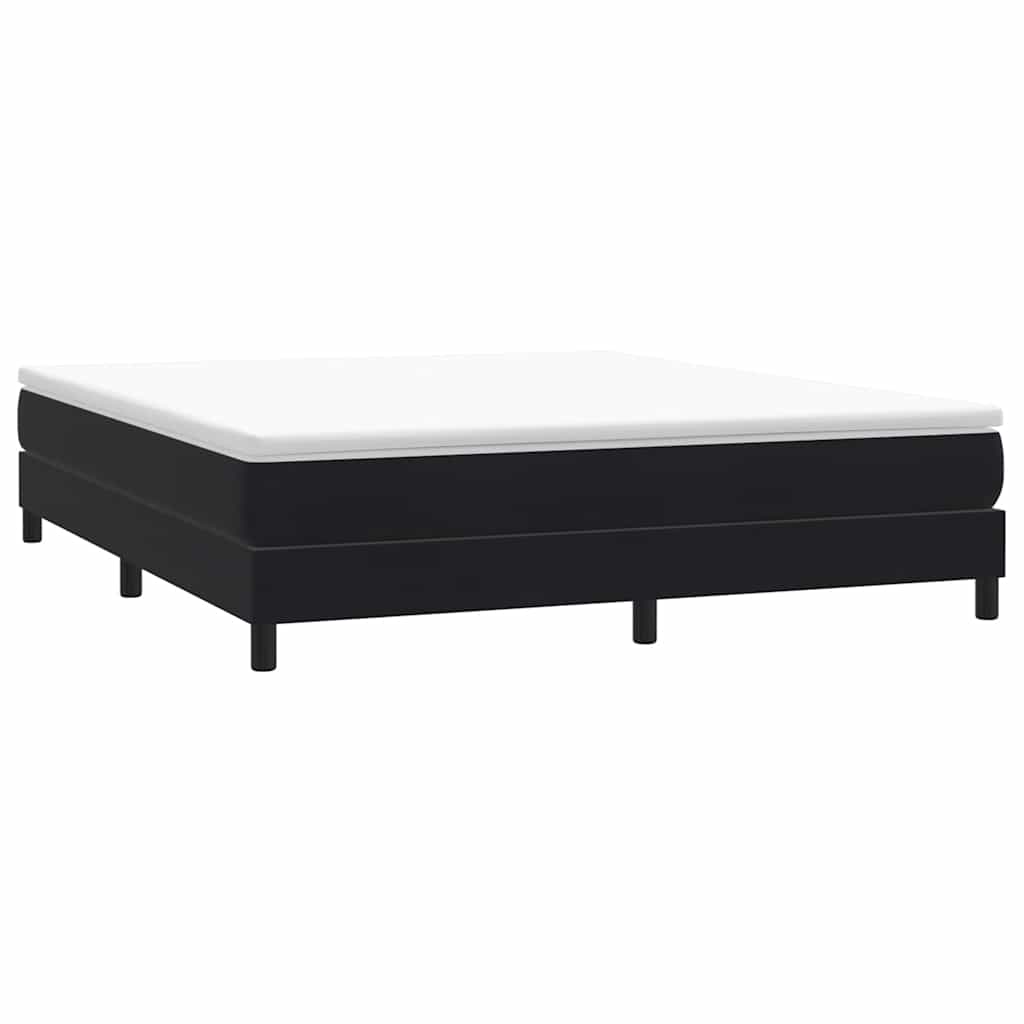 vidaXL Łóżko Box Spring bez materaca Czarne 180x220 cm Aksamit