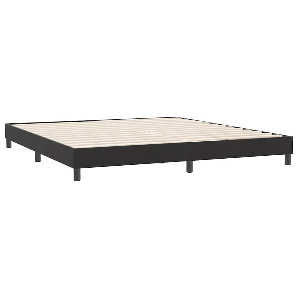 vidaXL Łóżko Box Spring bez materaca Czarne 180x220 cm Aksamit