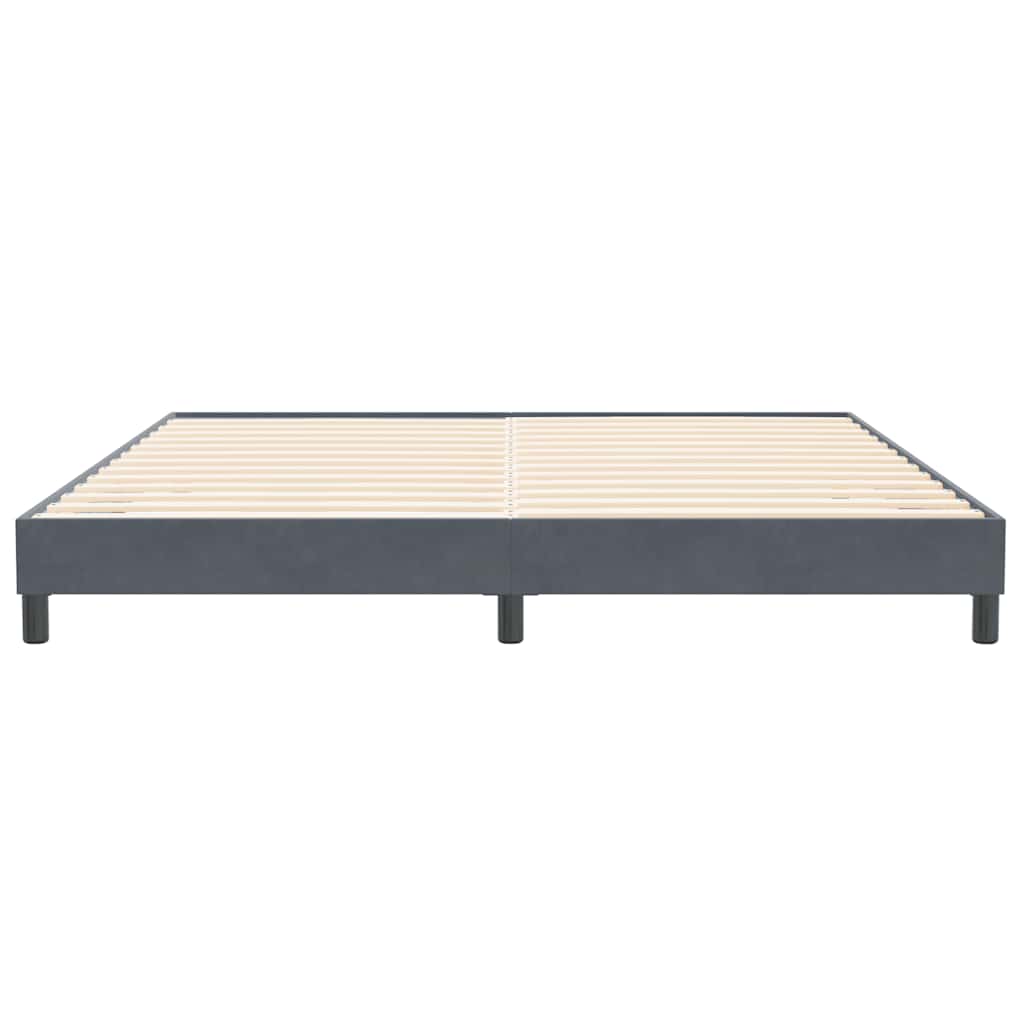 vidaXL Łóżko typu Box Spring bez materaca Ciemnoszary 200x220 cm