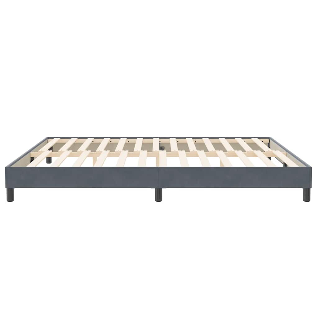 vidaXL Łóżko typu Box Spring bez materaca Ciemnoszary 200x220 cm