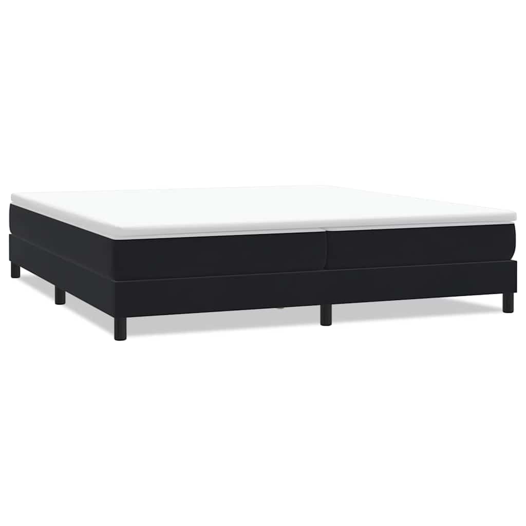 vidaXL Łóżko Box Spring bez materaca Czarne 200x220 cm Aksamit