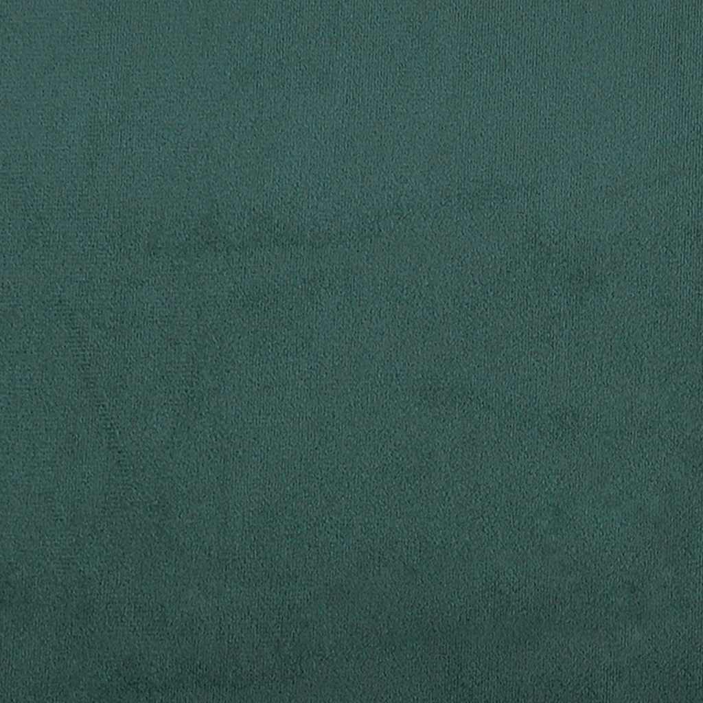 vidaXL Łóżko typu Box Spring z materacem Ciemnozielone 180x220 cm