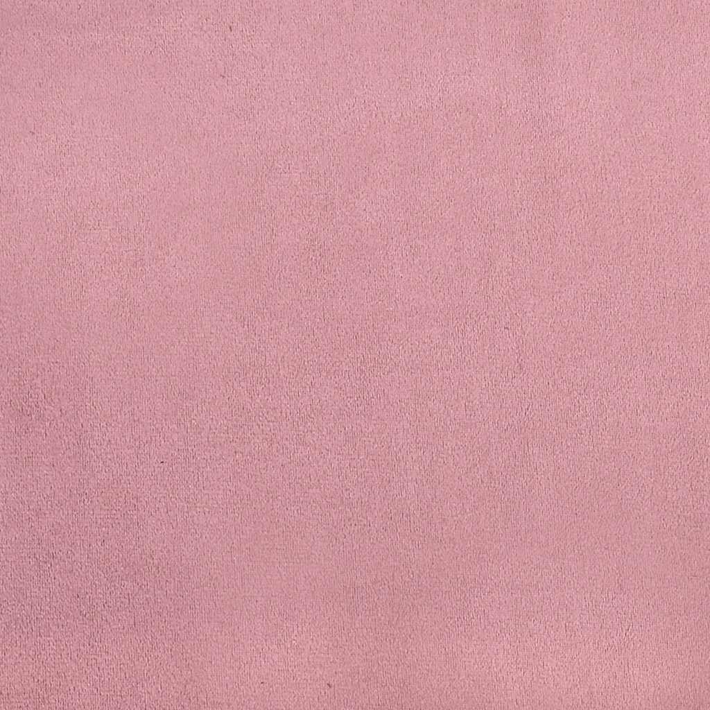 vidaXL Łóżko kontynentalne z materacem, różowe, 140x220 cm, aksamit