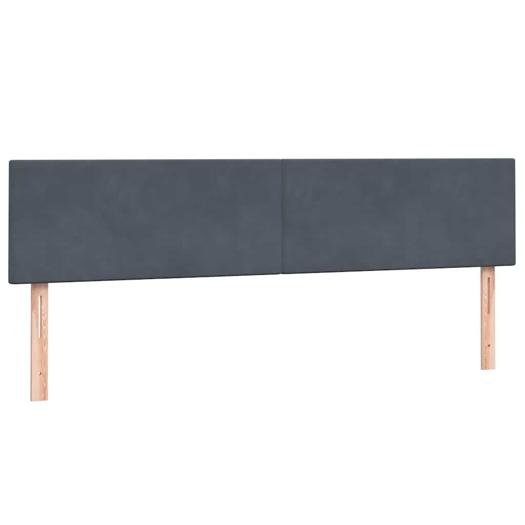 vidaXL Łóżko typu Box Spring z materacami Ciemnoszary 180x210 cm