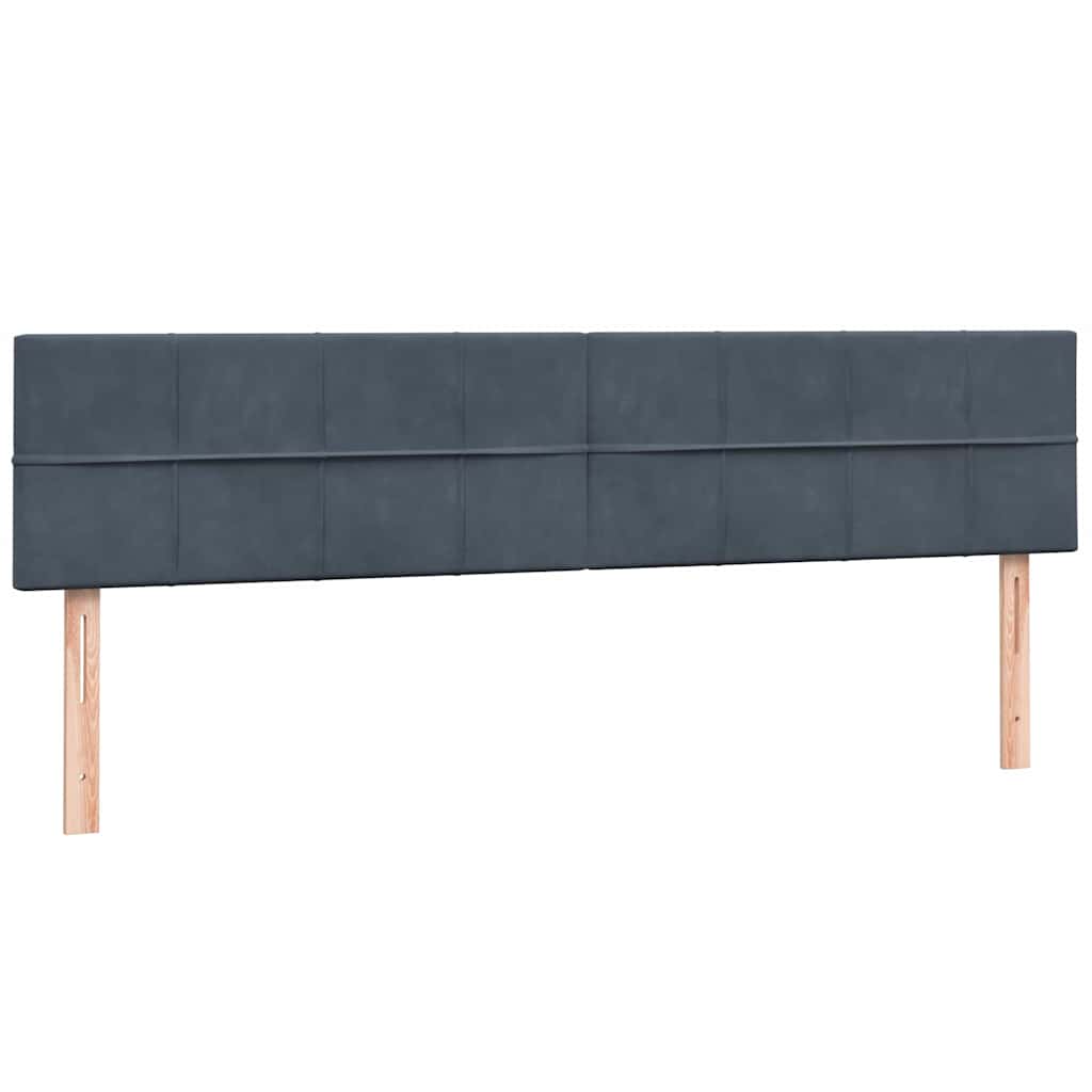 vidaXL Łóżko typu Box Spring z materacami Ciemnoszary 180x210 cm