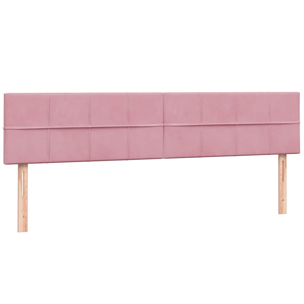 vidaXL Łóżko typu Box Spring z materacami Różowy 180x210 cm Aksamit