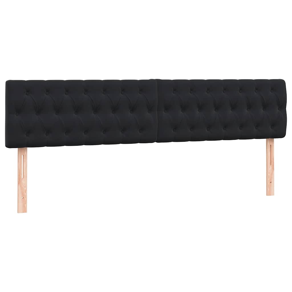 vidaXL Łóżko typu Box Spring z materacem Czarny 200x220 cm Aksamit