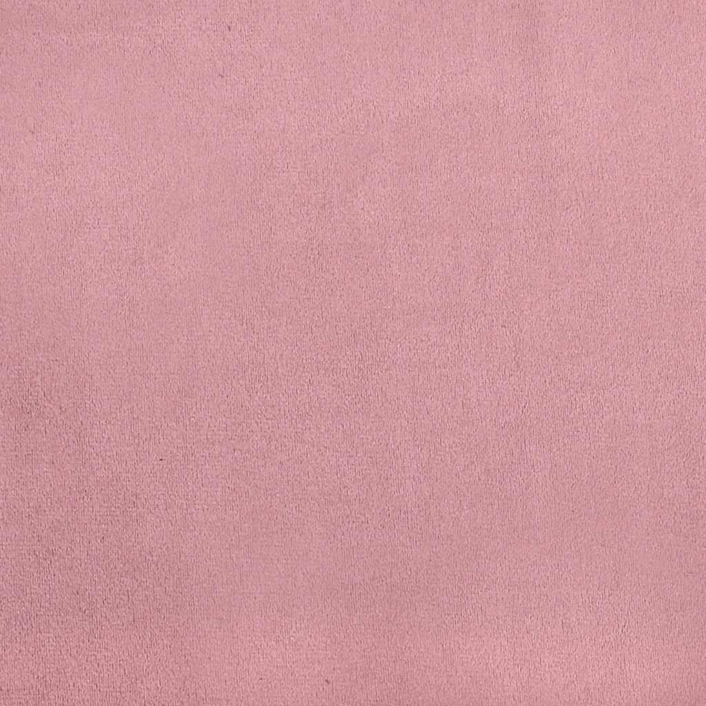 vidaXL Łóżko kontynentalne z materacem, różowe, 140x220 cm, aksamit
