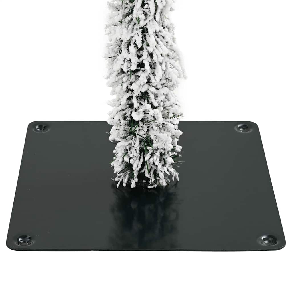 vidaXL Sztuczna choinka Biały 76 x 76 x 180 cm Polietylen i metal