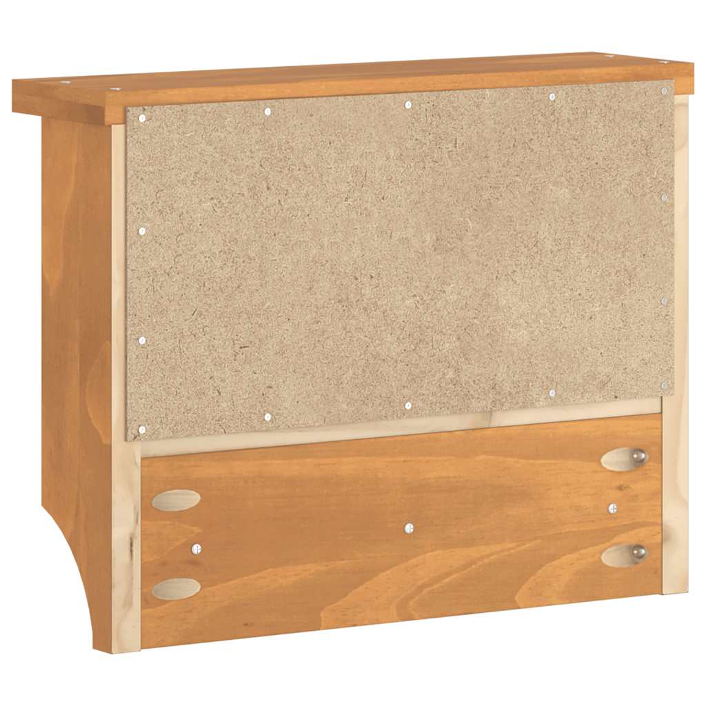 vidaXL Wieszak ścienny na ubrania SANDNES 45x12x35cm Drewno lite Sosna