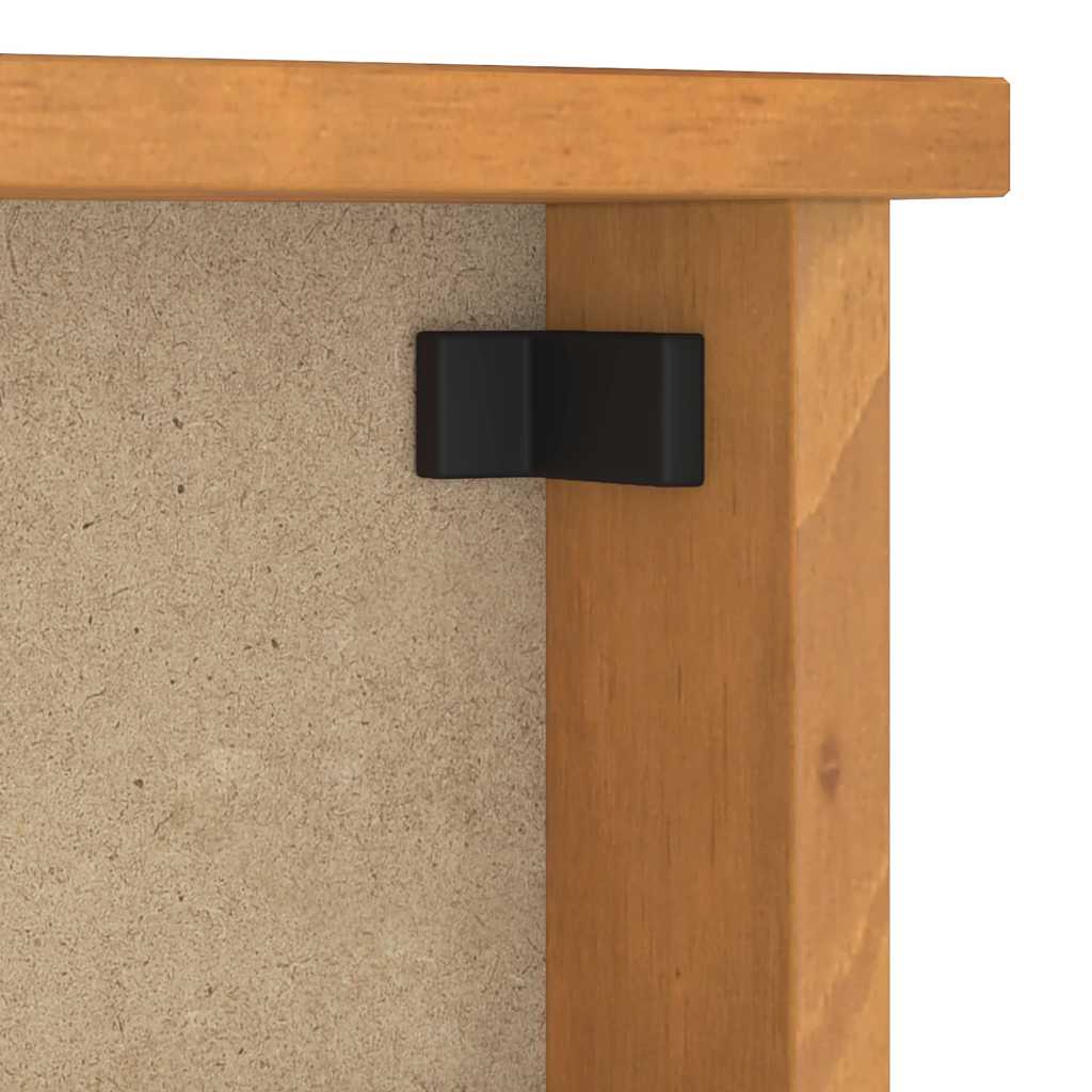 vidaXL Wieszak ścienny na ubrania SANDNES 45x12x35cm Drewno lite Sosna