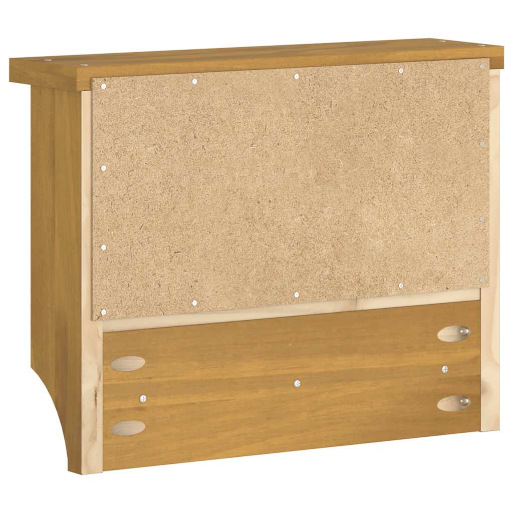 vidaXL Wieszak ścienny na ubrania SANDNES 45x12x35cm Drewno lite Sosna