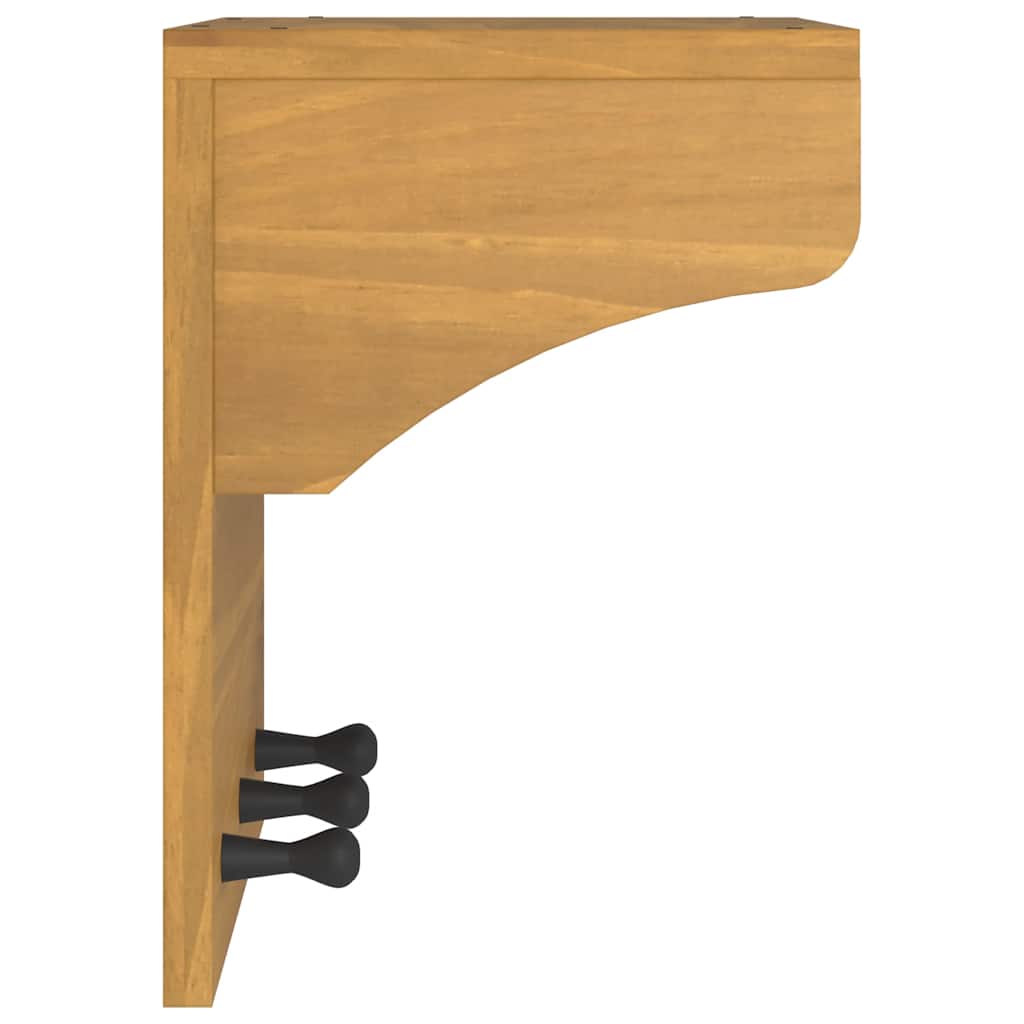 vidaXL Wieszak ścienny na ubrania SANDNES 43x30x42cm Drewno lite Sosna