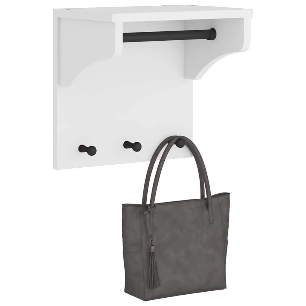 vidaXL Wieszak ścienny na ubrania SANDNES 43x30x42cm Drewno lite Sosna