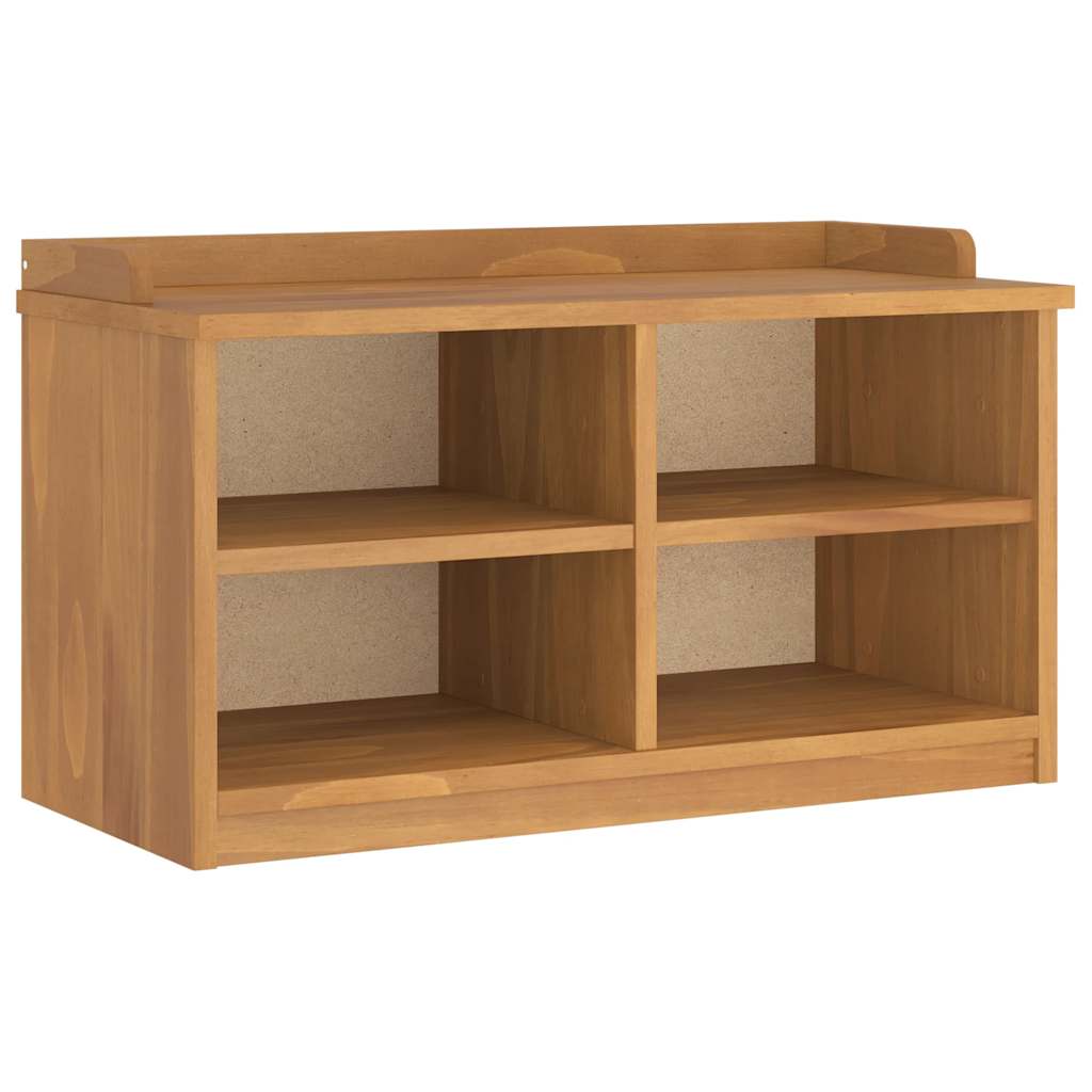 vidaXL Ławka do przedpokoju "SANDNES" 87x40x50 cm lite drewno sosnowe