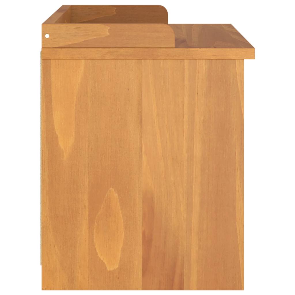 vidaXL Ławka do przedpokoju "SANDNES" 87x40x50 cm lite drewno sosnowe