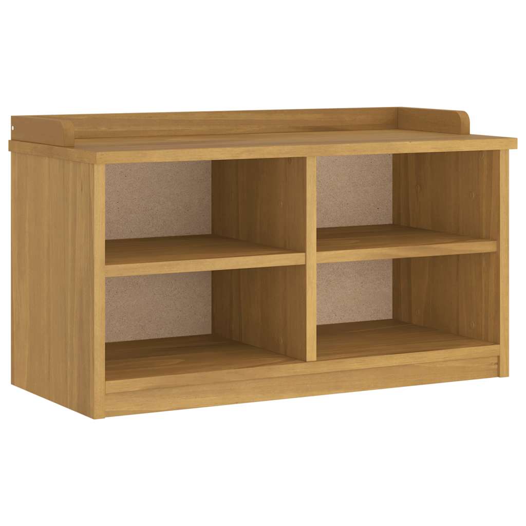 vidaXL Ławka do przedpokoju "SANDNES" 87x40x50 cm lite drewno sosnowe