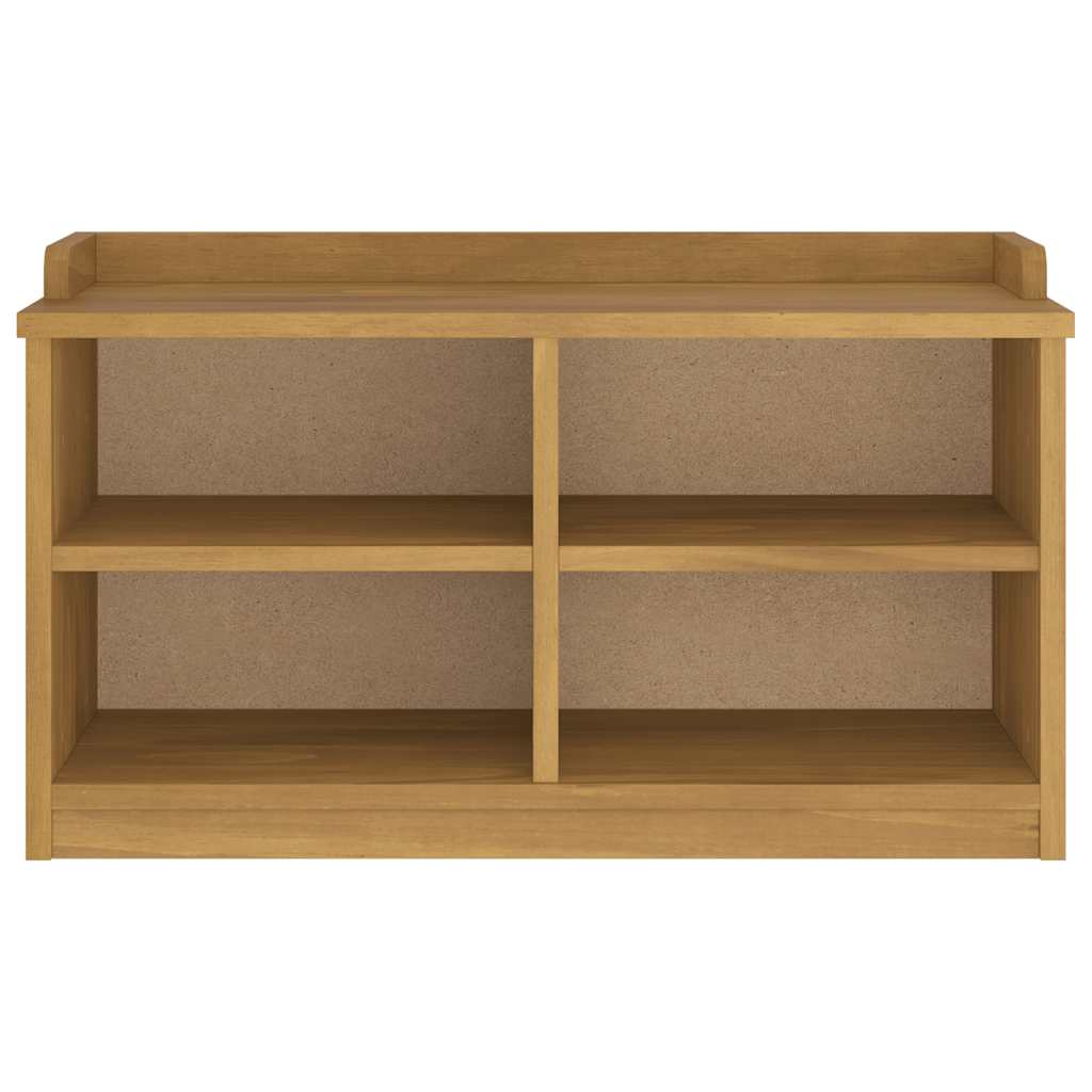 vidaXL Ławka do przedpokoju "SANDNES" 87x40x50 cm lite drewno sosnowe