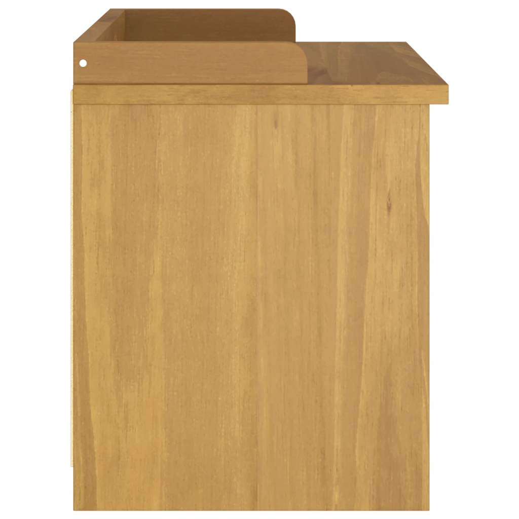 vidaXL Ławka do przedpokoju "SANDNES" 87x40x50 cm lite drewno sosnowe