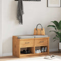 vidaXL Ławka do przedpokoju "SANDNES" 87x40x50 cm lite drewno sosnowe