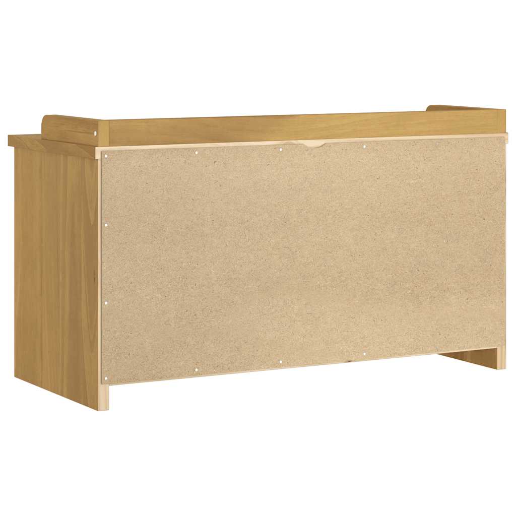 vidaXL Ławka do przedpokoju "SANDNES" 87x40x50 cm lite drewno sosnowe