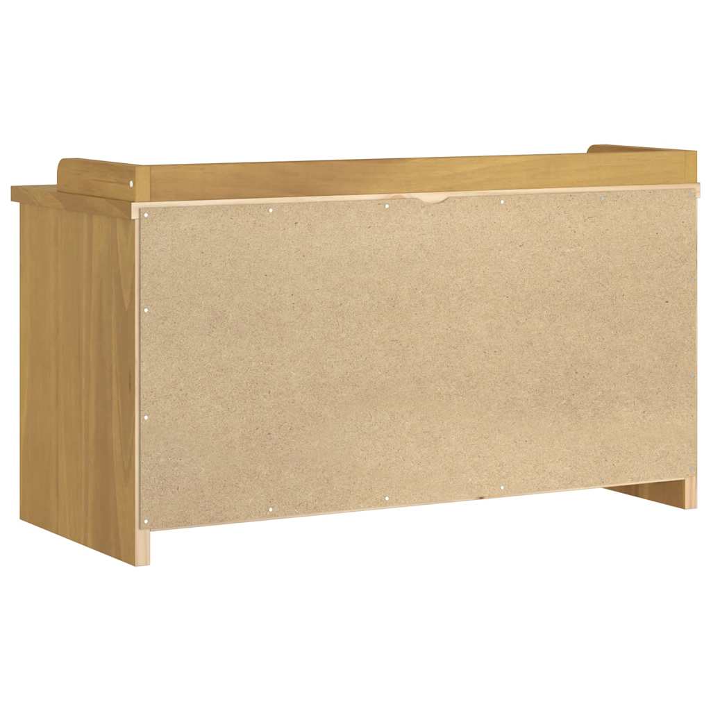 vidaXL Ławka do przedpokoju "SANDNES" 87x40x50 cm lite drewno sosnowe